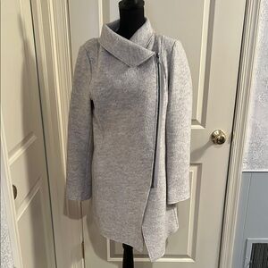 Women's Gray Asymmetrical Coat